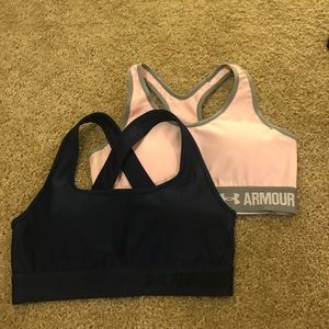 2 Under Armour padded sports bras